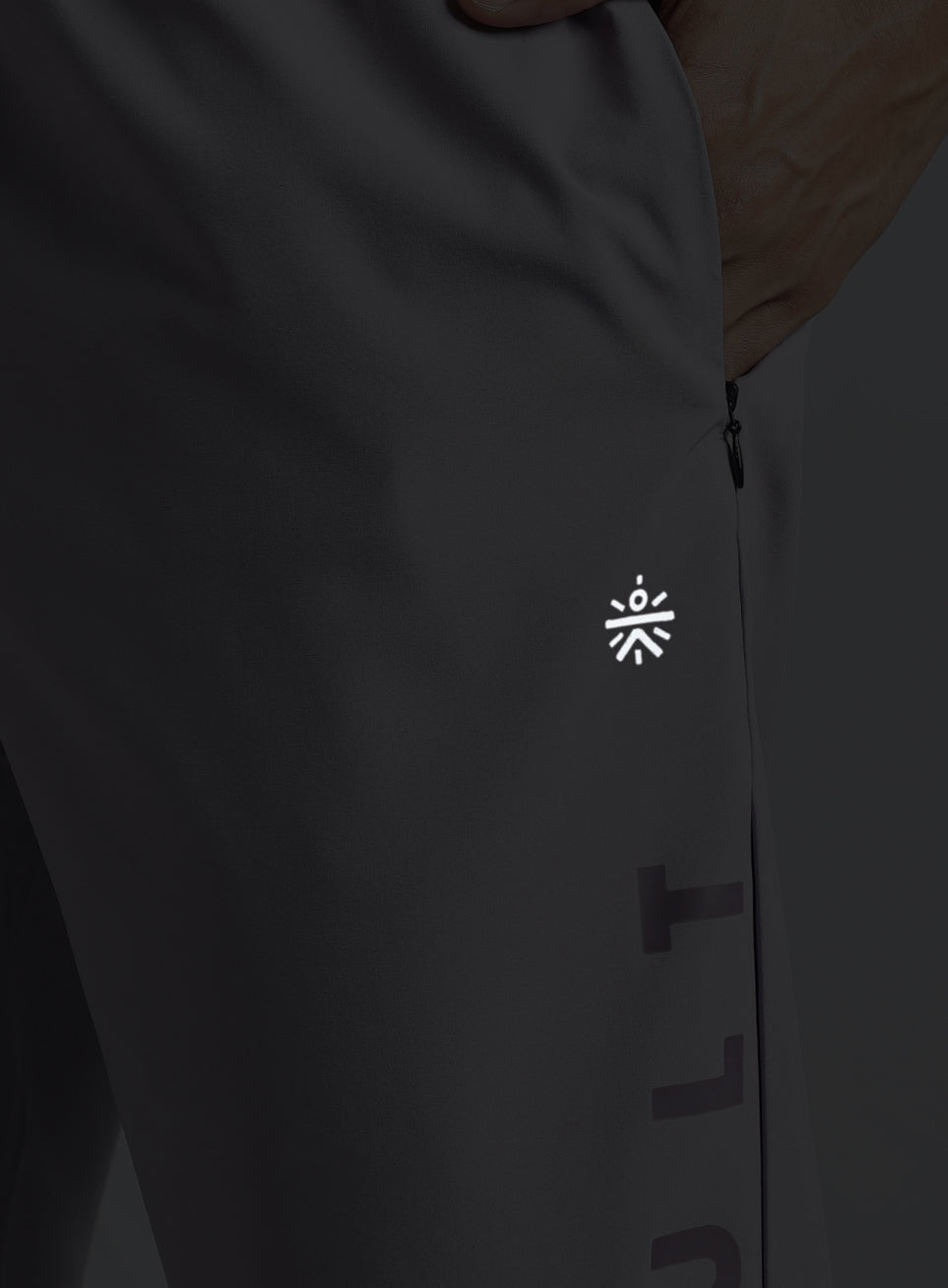 Men's Purple Pace up Running Trackpants