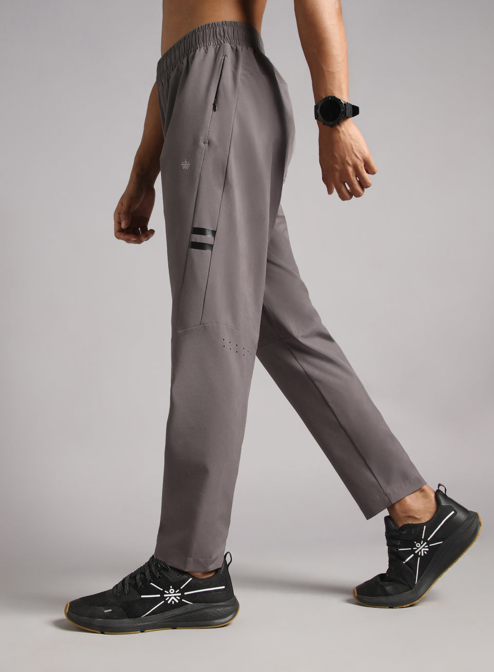 Men's D. Grey Pacer Running Trackpants