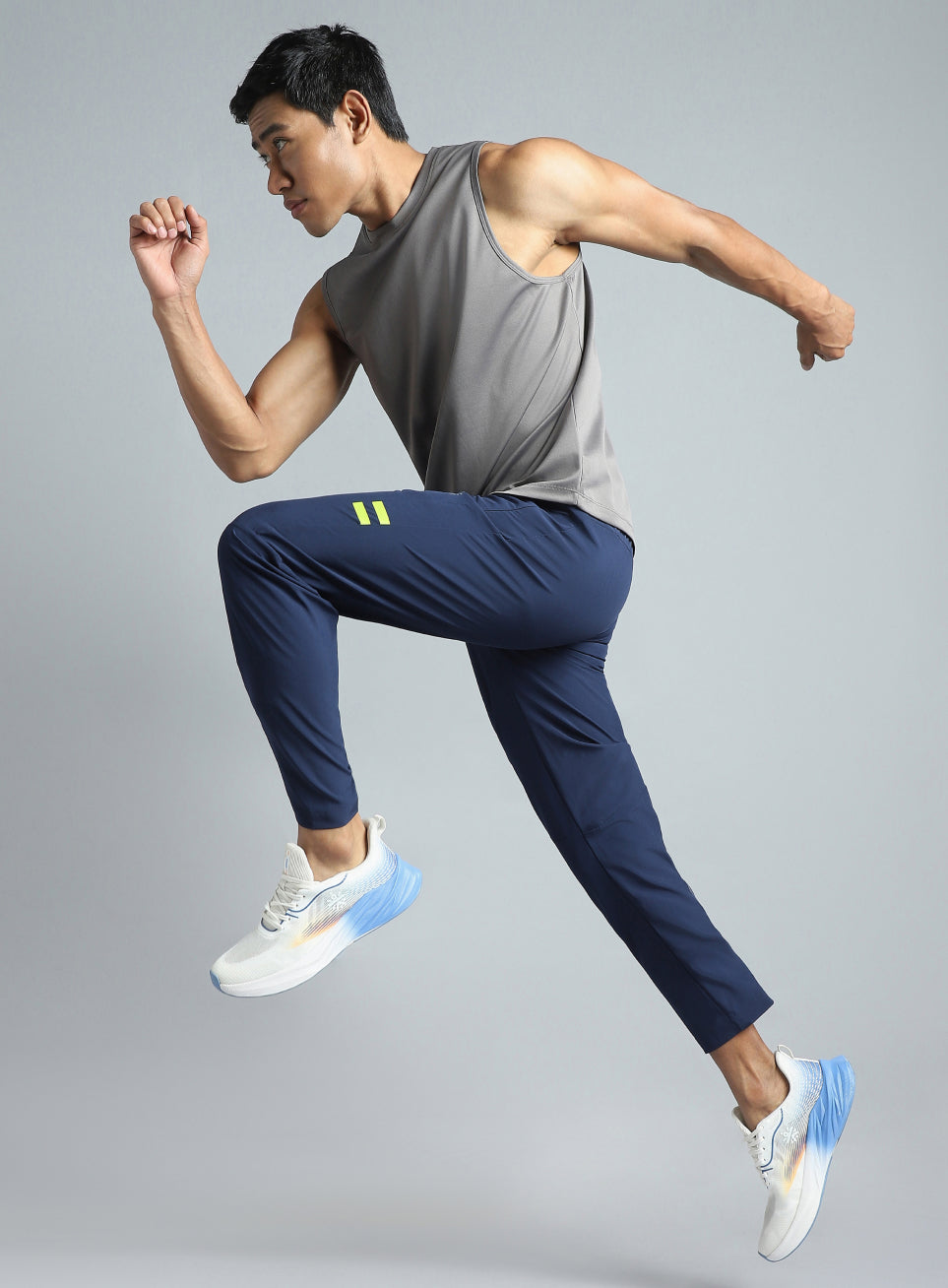 Men's Navy Pacer Running Trackpants