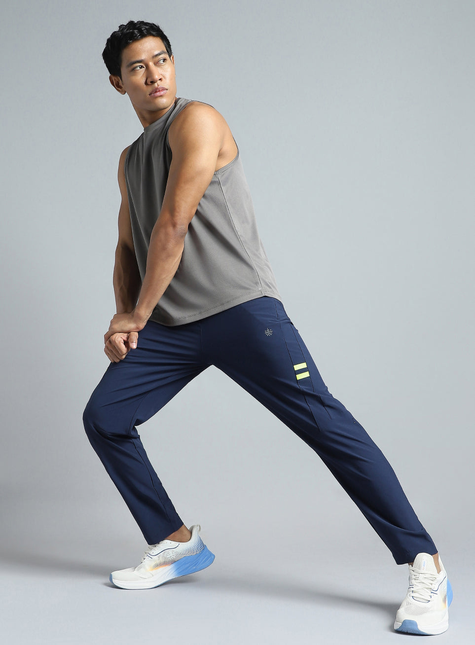 Men's Navy Pacer Running Trackpants