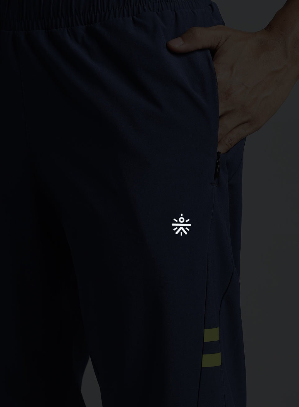 Men's Navy Pacer Running Trackpants