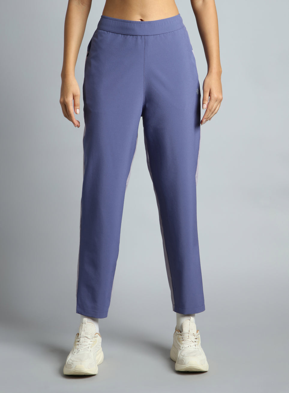 Women's Purple Pace Up Running Dual Colour Trackpants