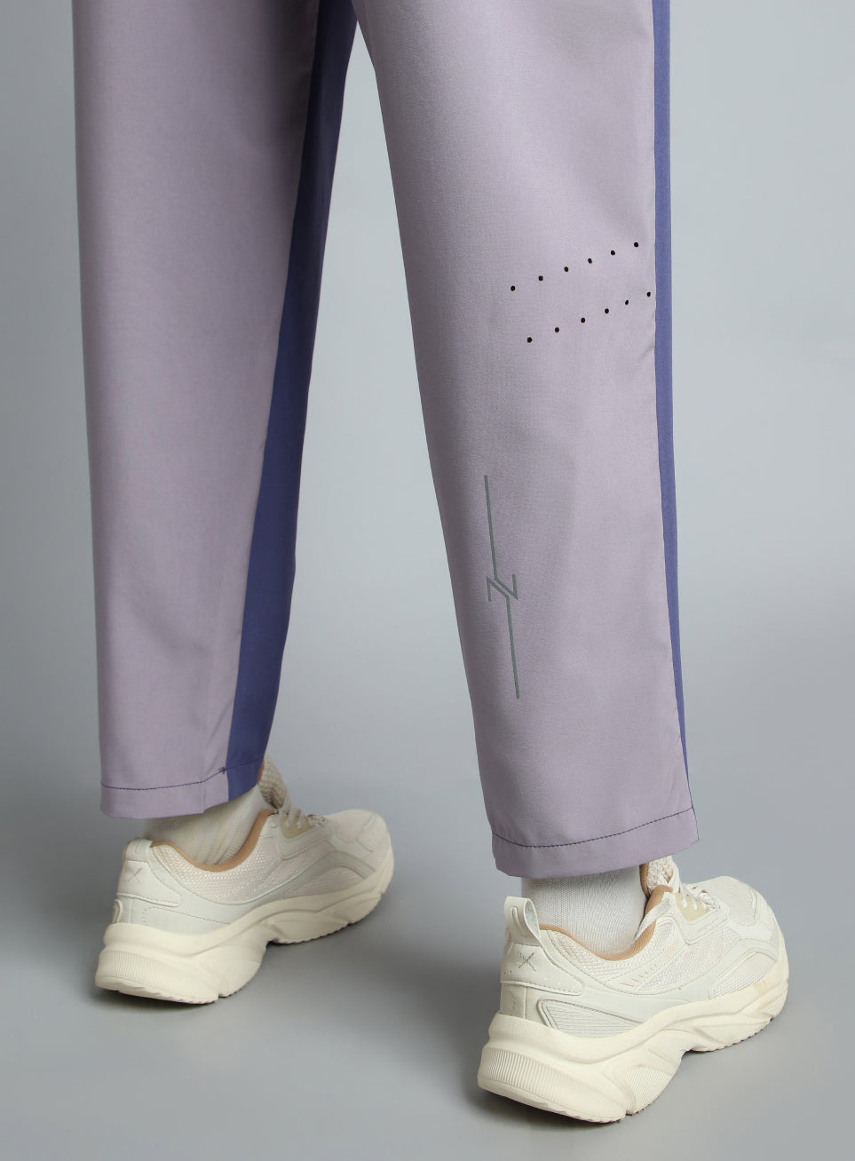 Women's Purple Pace Up Running Dual Colour Trackpants