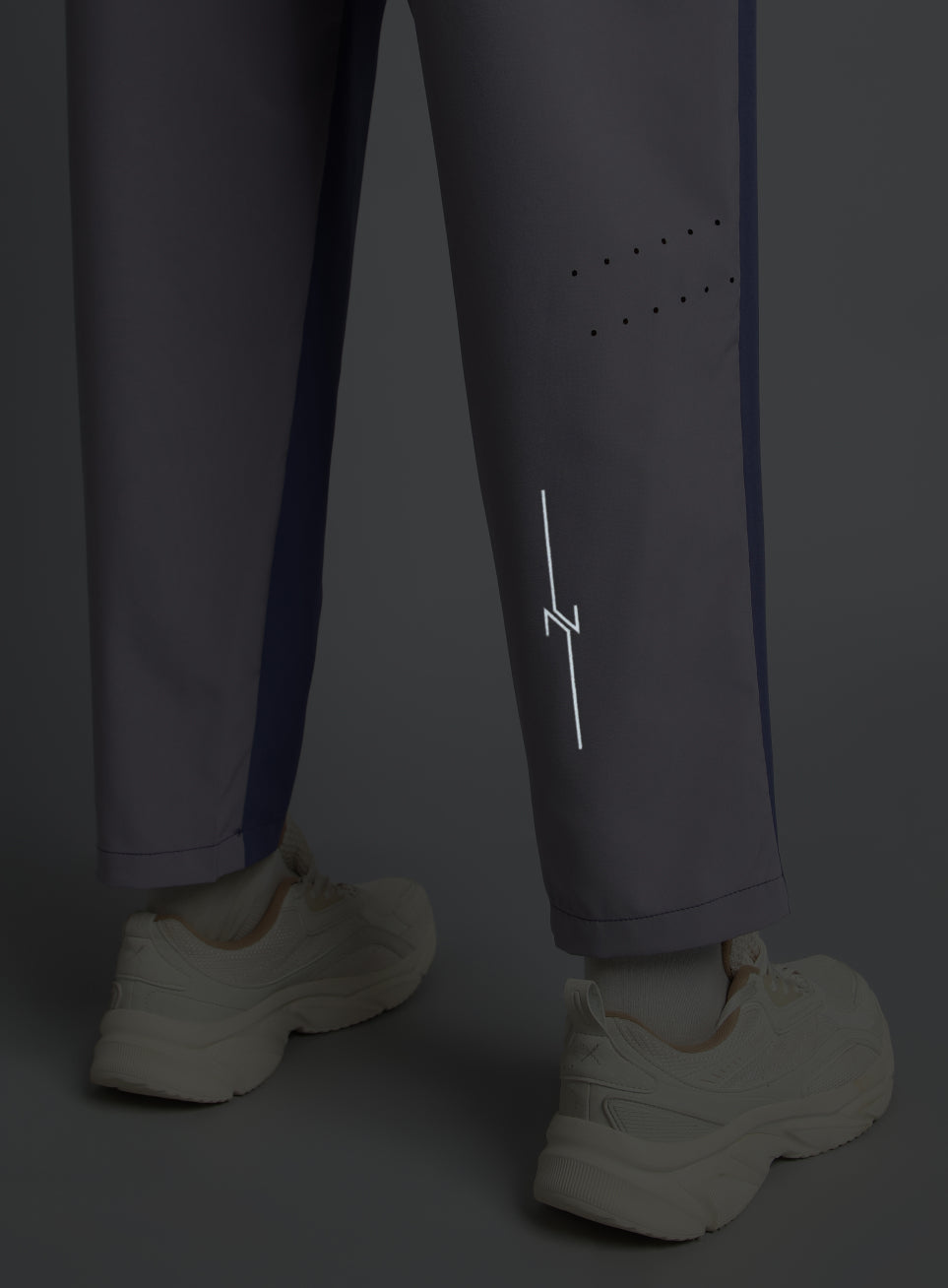 Women's Purple Pace Up Running Dual Colour Trackpants