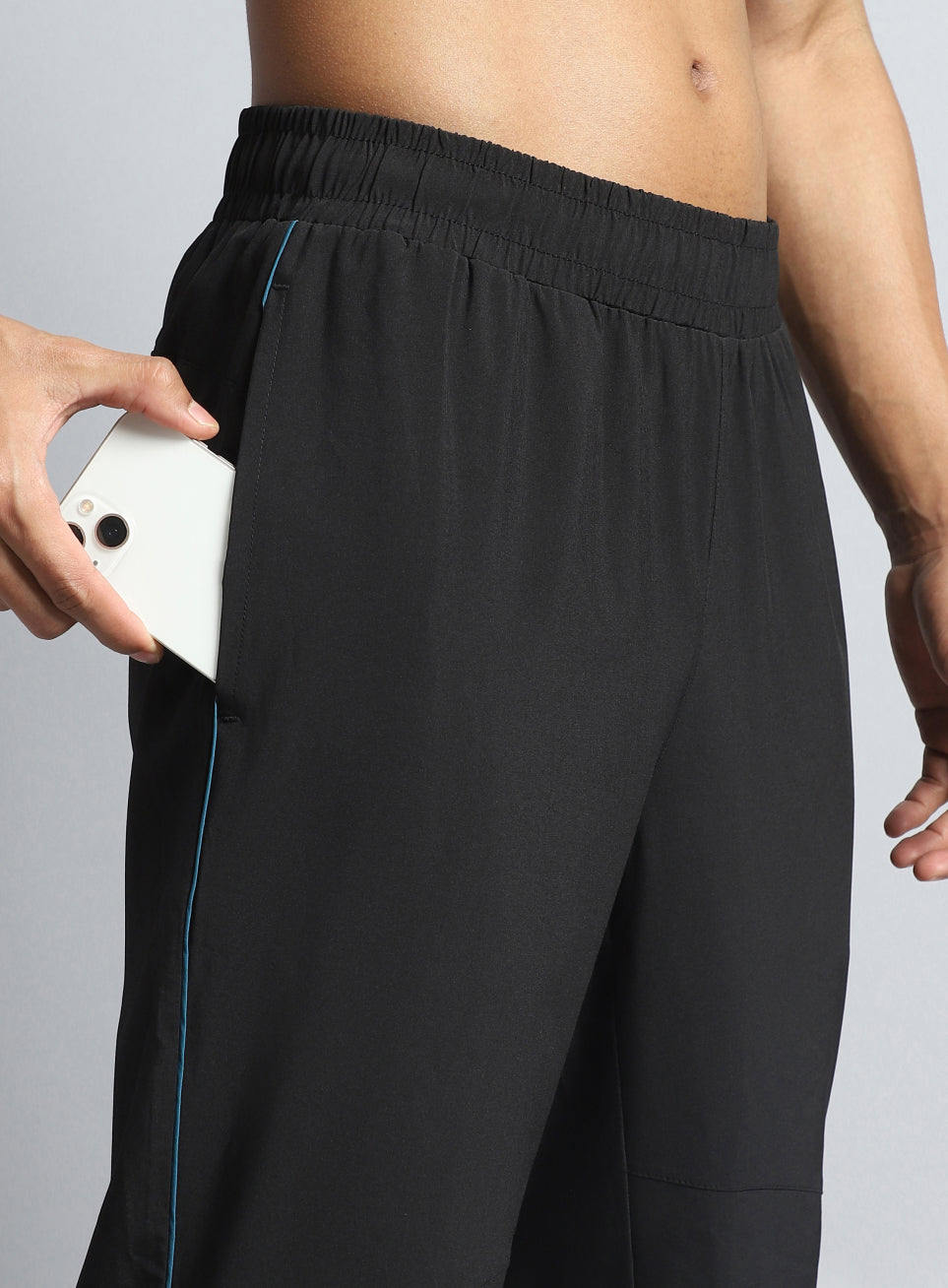 Men's Black Train All Format Trackpants