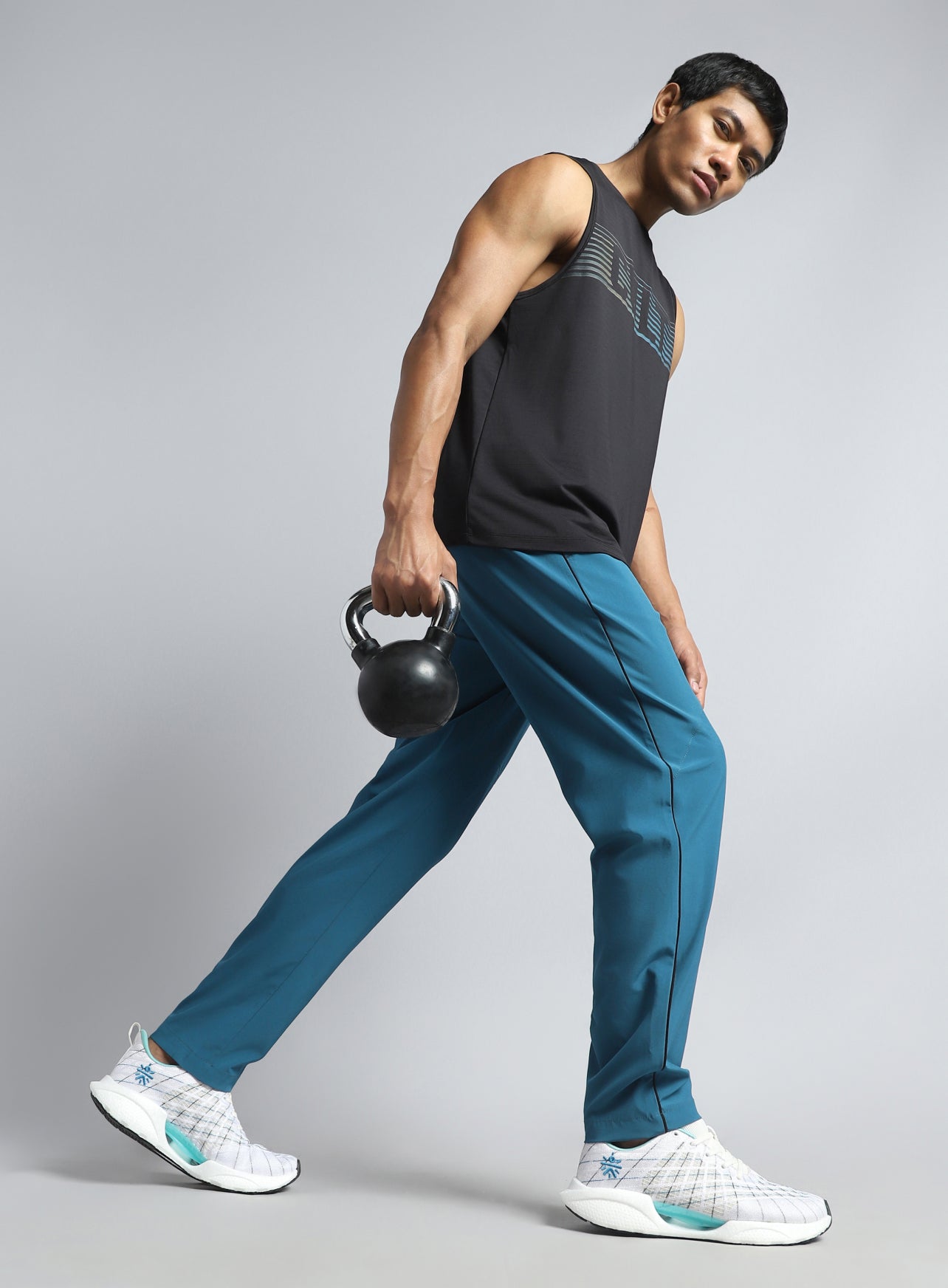 Men's Teal Train All Format Trackpants