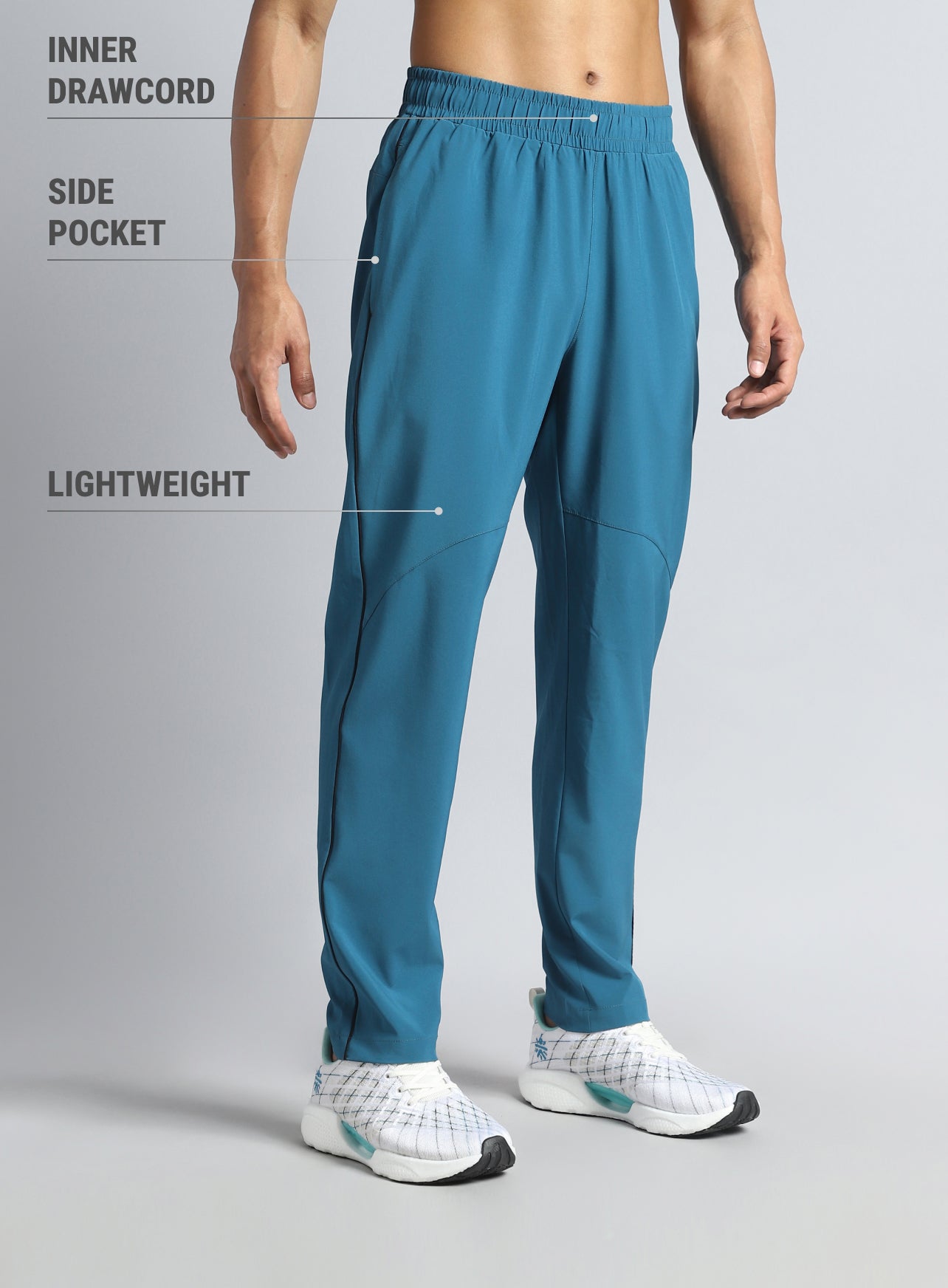 Men's Teal Train All Format Trackpants