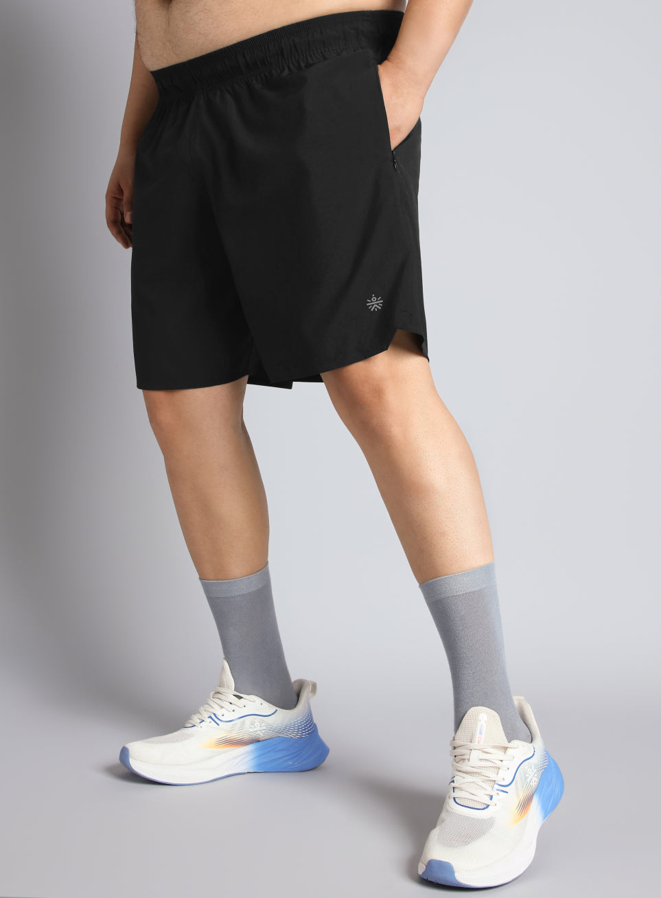 Men's Black Runner's Essential Plus Size Shorts