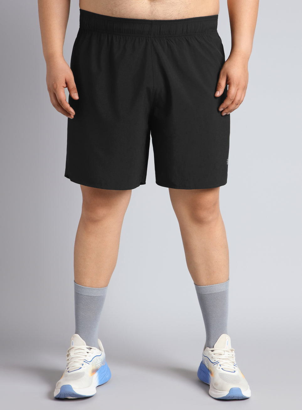 Men's Black Runner's Essential Plus Size Shorts
