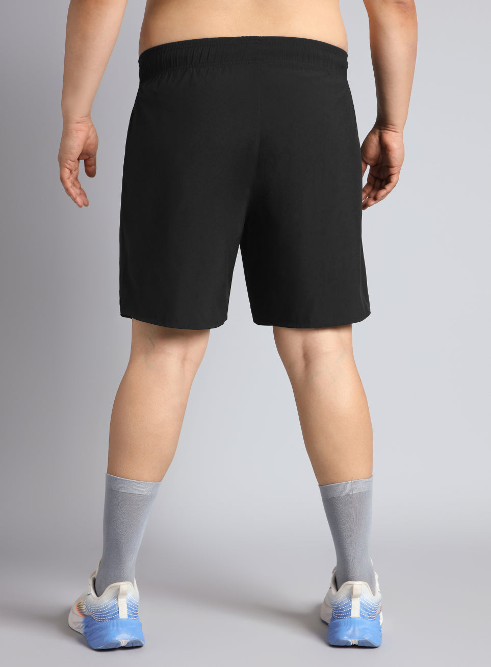Men's Black Runner's Essential Plus Size Shorts