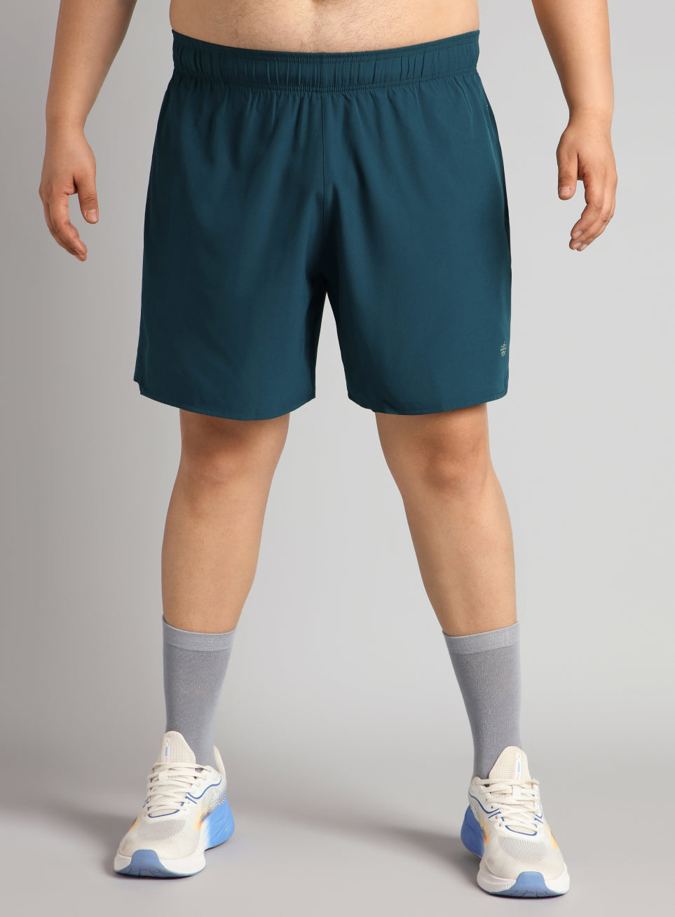 Men's Teal Runner's Essential Plus Size Shorts