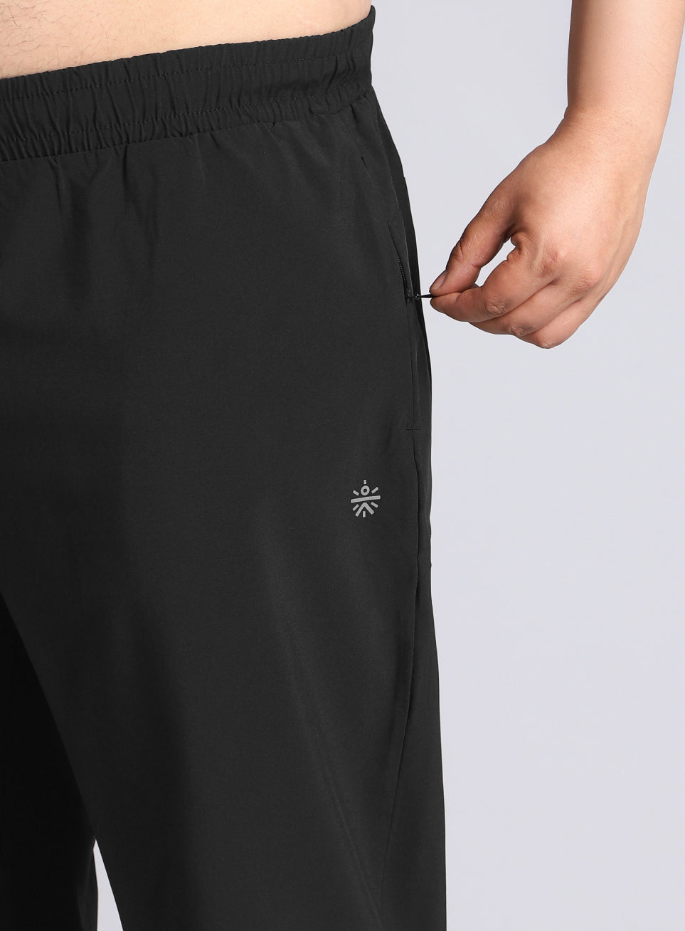 Men's Black Runner's Essential Plus Size Trackpants