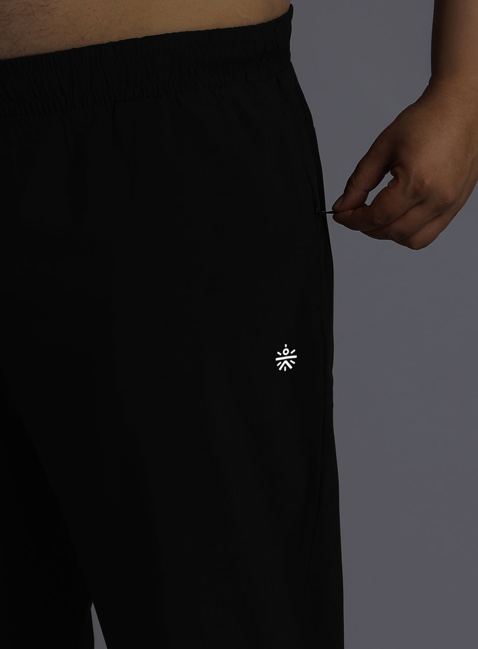 Men's Black Runner's Essential Plus Size Trackpants