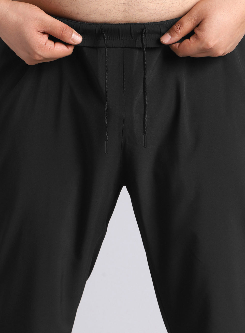 Men's Black Runner's Essential Plus Size Trackpants