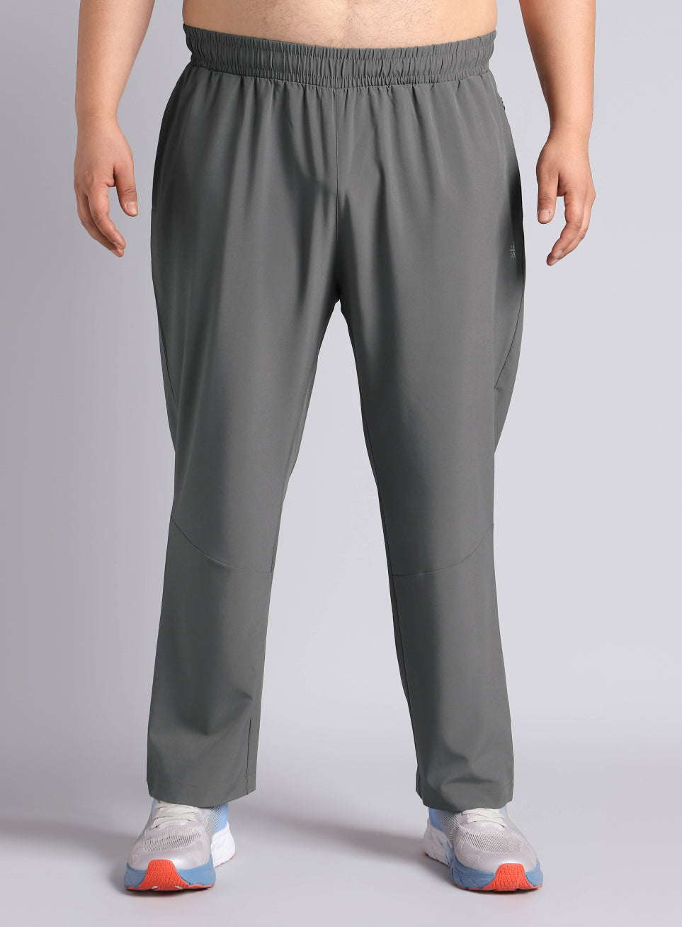 Men's Dark Grey Runner's Essential Plus Size Trackpants