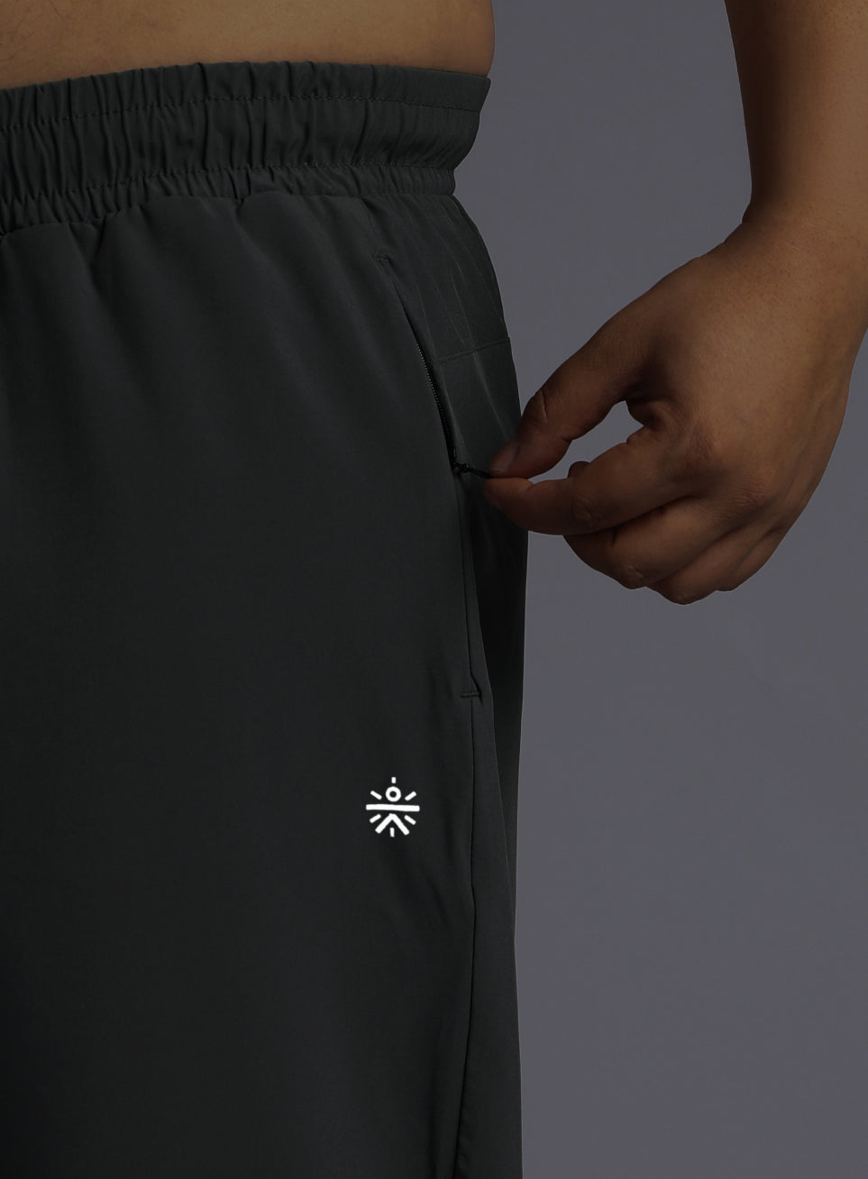 Men's Dark Grey Runner's Essential Plus Size Trackpants