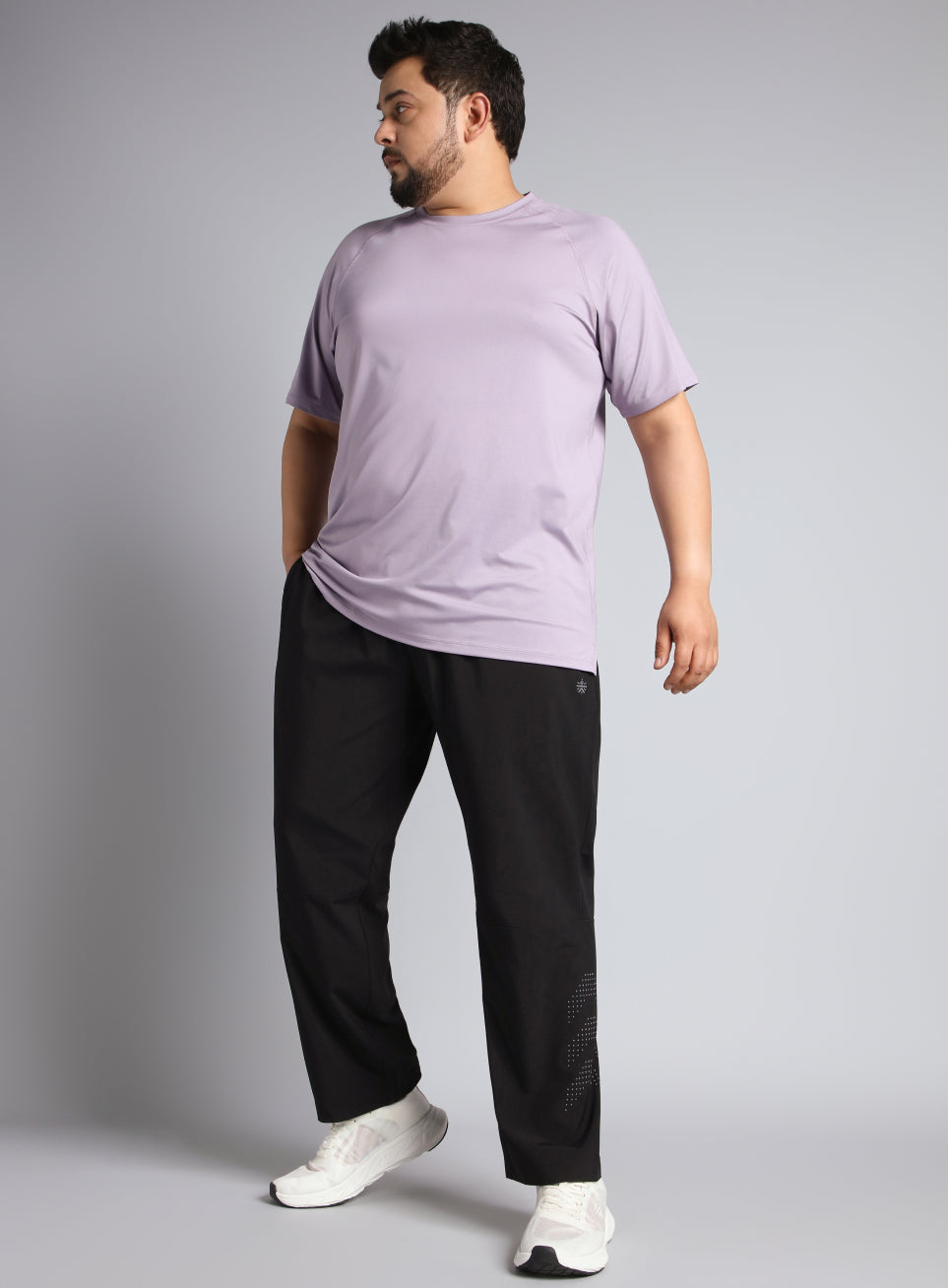 Men's Black Ultimate Running Plus Size Trackpants