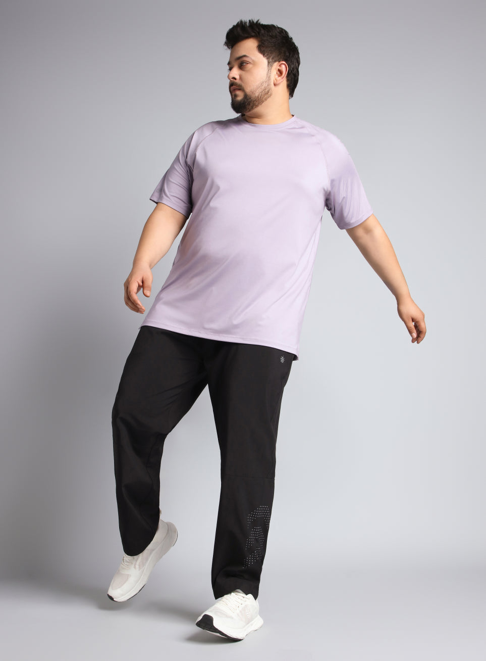 Men's Black Ultimate Running Plus Size Trackpants