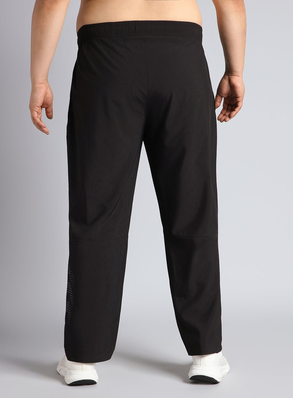 Men's Black Ultimate Running Plus Size Trackpants