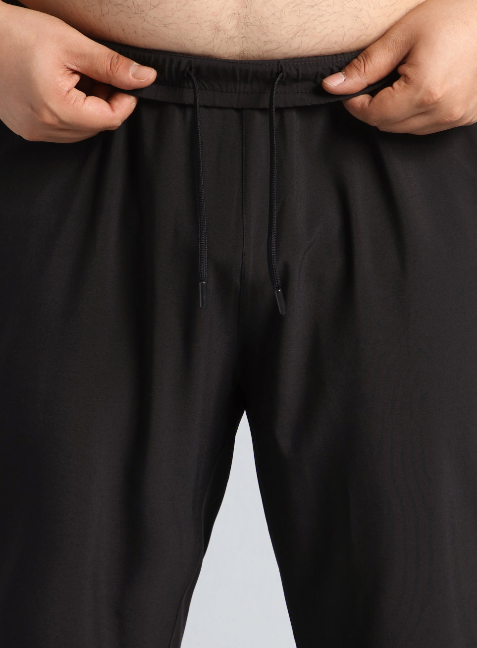 Men's Black Ultimate Running Plus Size Trackpants