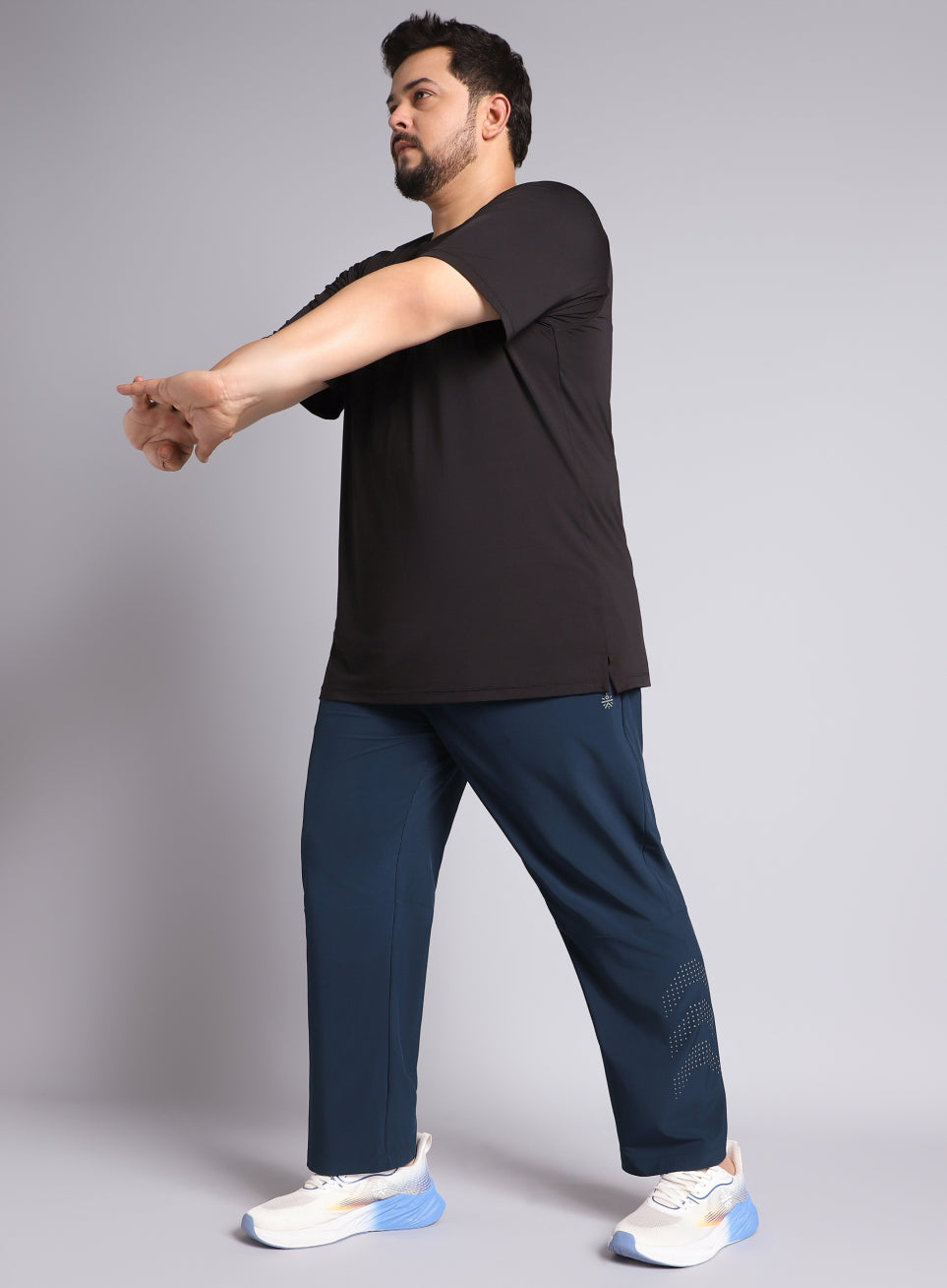 Men's Navy Ultimate Running Plus Size Trackpants