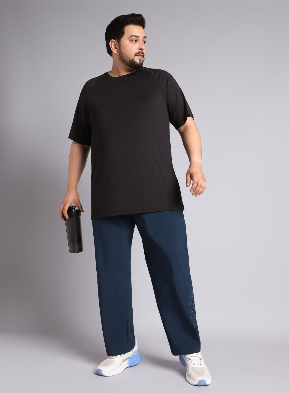Men's Navy Ultimate Running Plus Size Trackpants