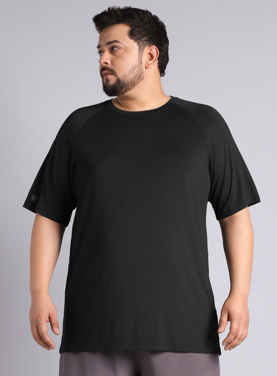 Men's Black Ultimate Running Plus Size regular fit T-shirt