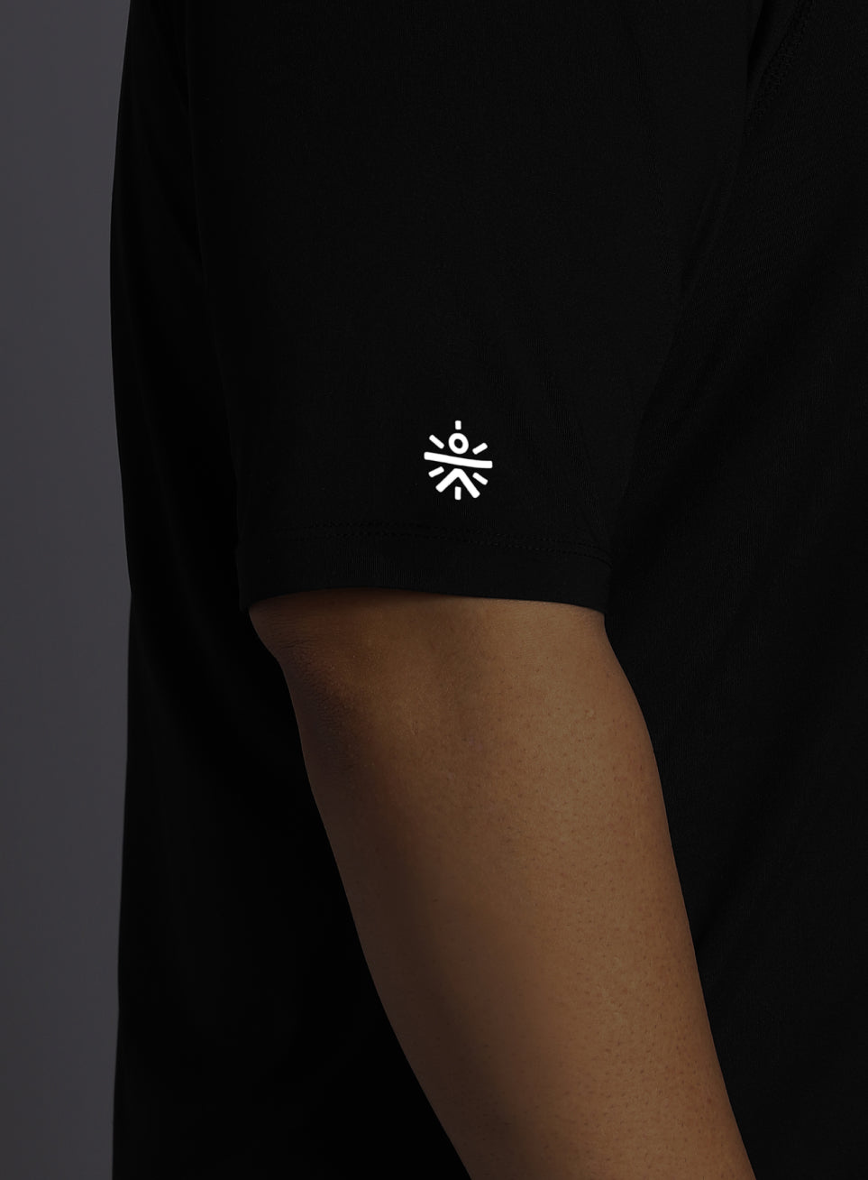 Men's Black Ultimate Running Plus Size regular fit T-shirt