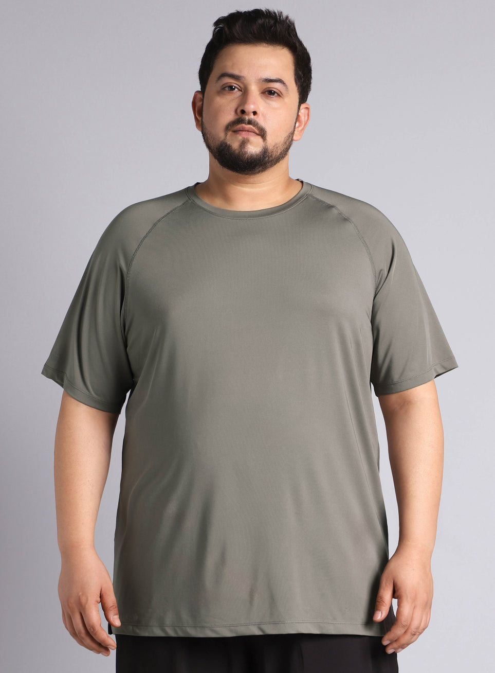 Men's Dark Grey Ultimate Running Plus Size regular fit T-shirt