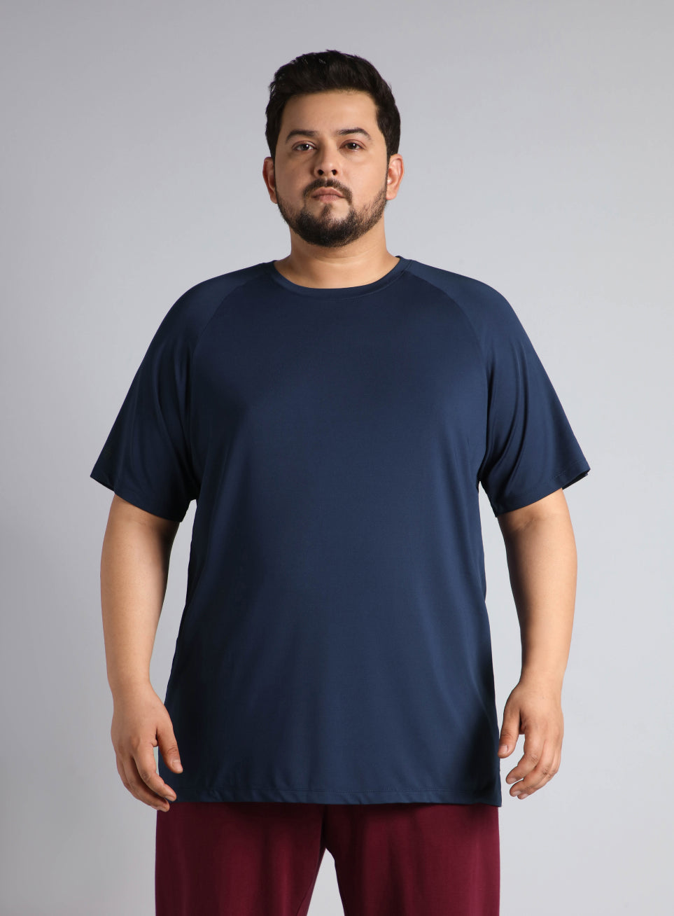 Men's Navy Ultimate Training Plus Size regular fit T-shirt