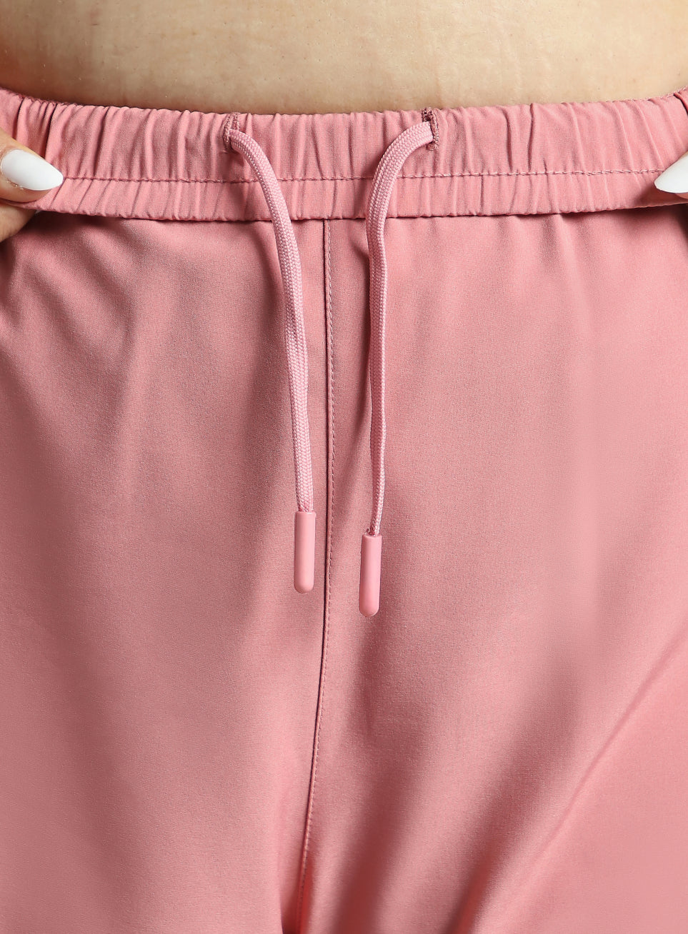 Women's Pink Running Essential Plus Size Built in Shorts