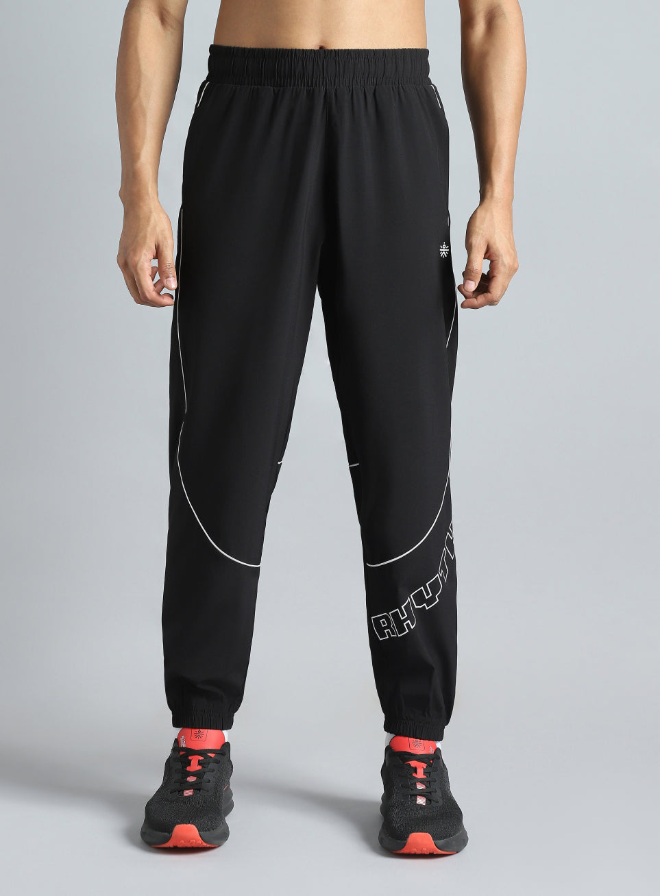 Men's Black Rhythm Print Joggers