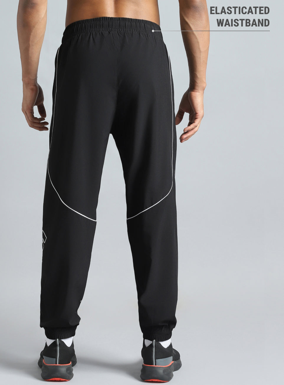 Men's Black Rhythm Print Joggers