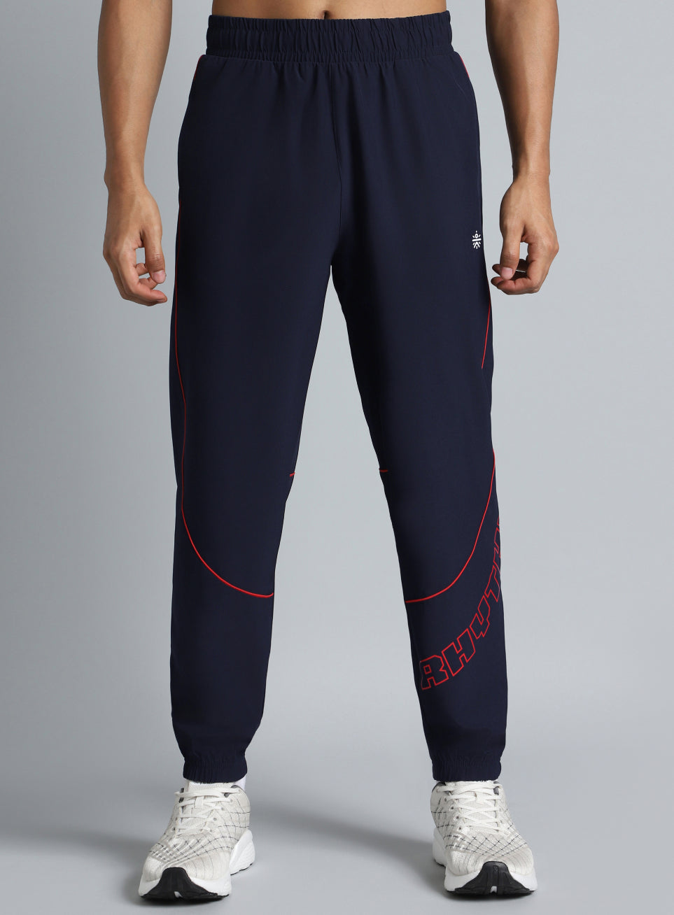 Men's Navy Rhythm Print Joggers