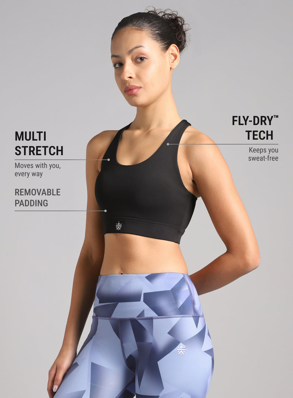 Women's Black Hype Up High Support Training Bra