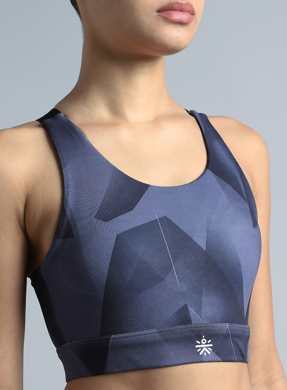 Women's Black Feel The Beat Printed High Support Bra