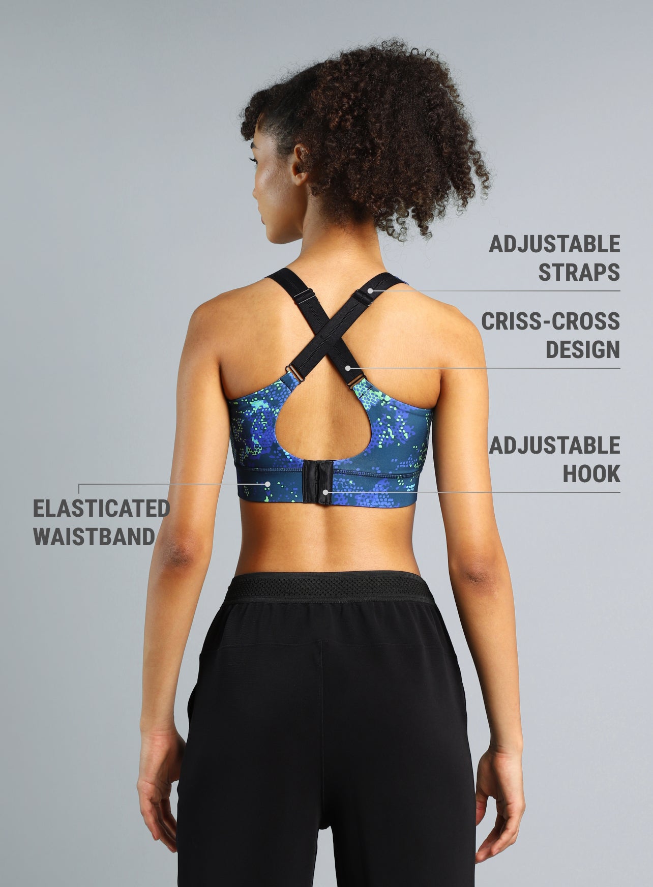 Women's Navy High Impact Training Bra