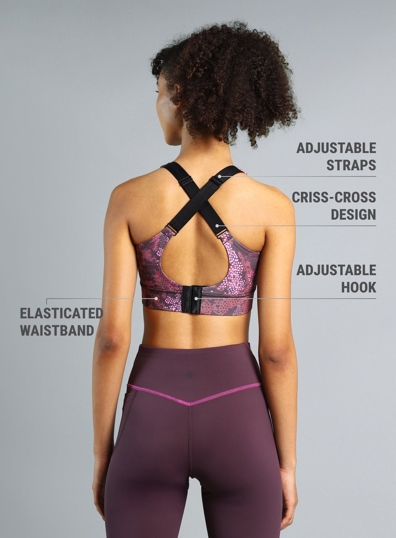 Women's Plum High Impact Training Bra