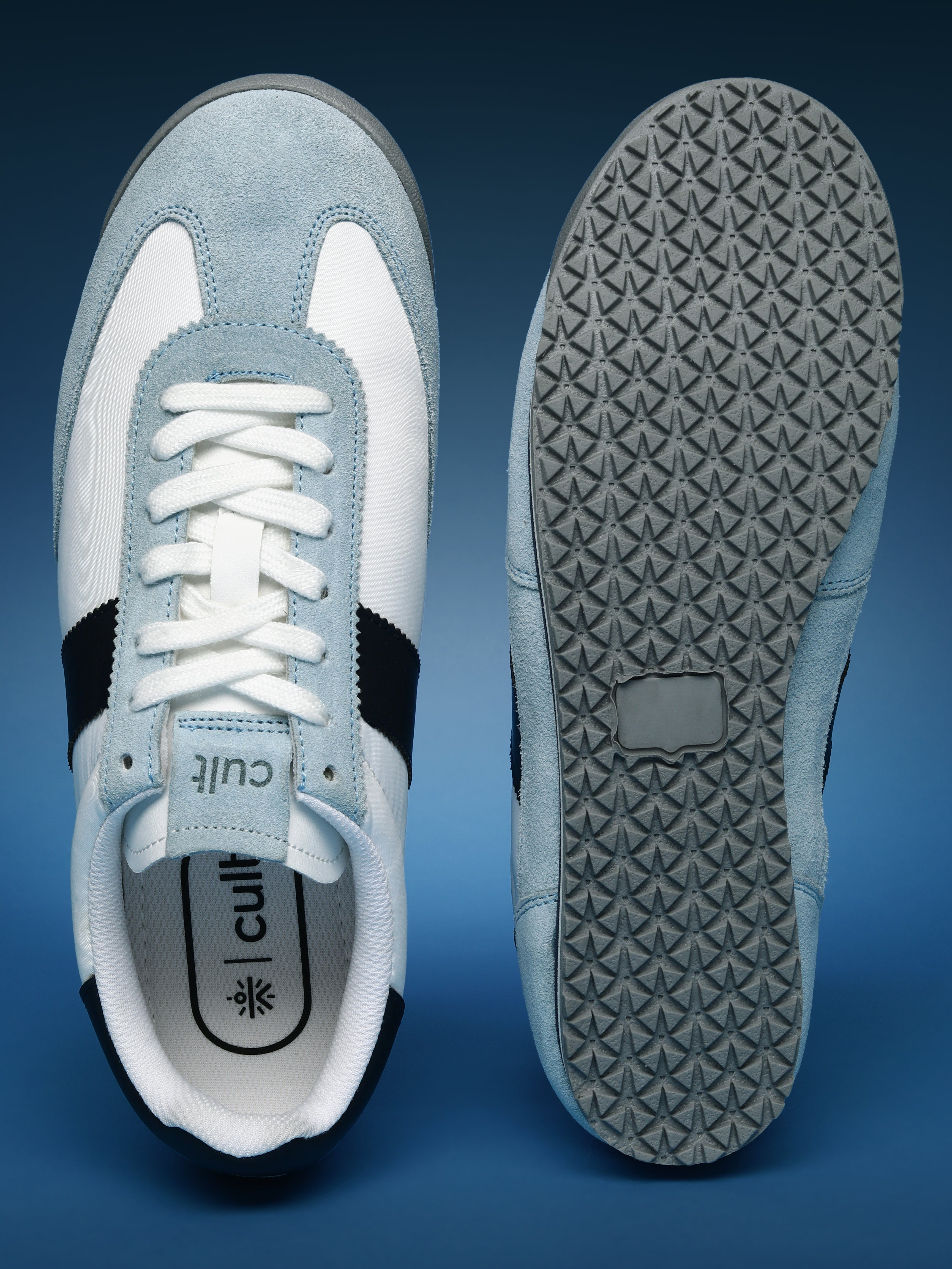 cult Men's UrbanEdge Sneakers - White/Ice Blue