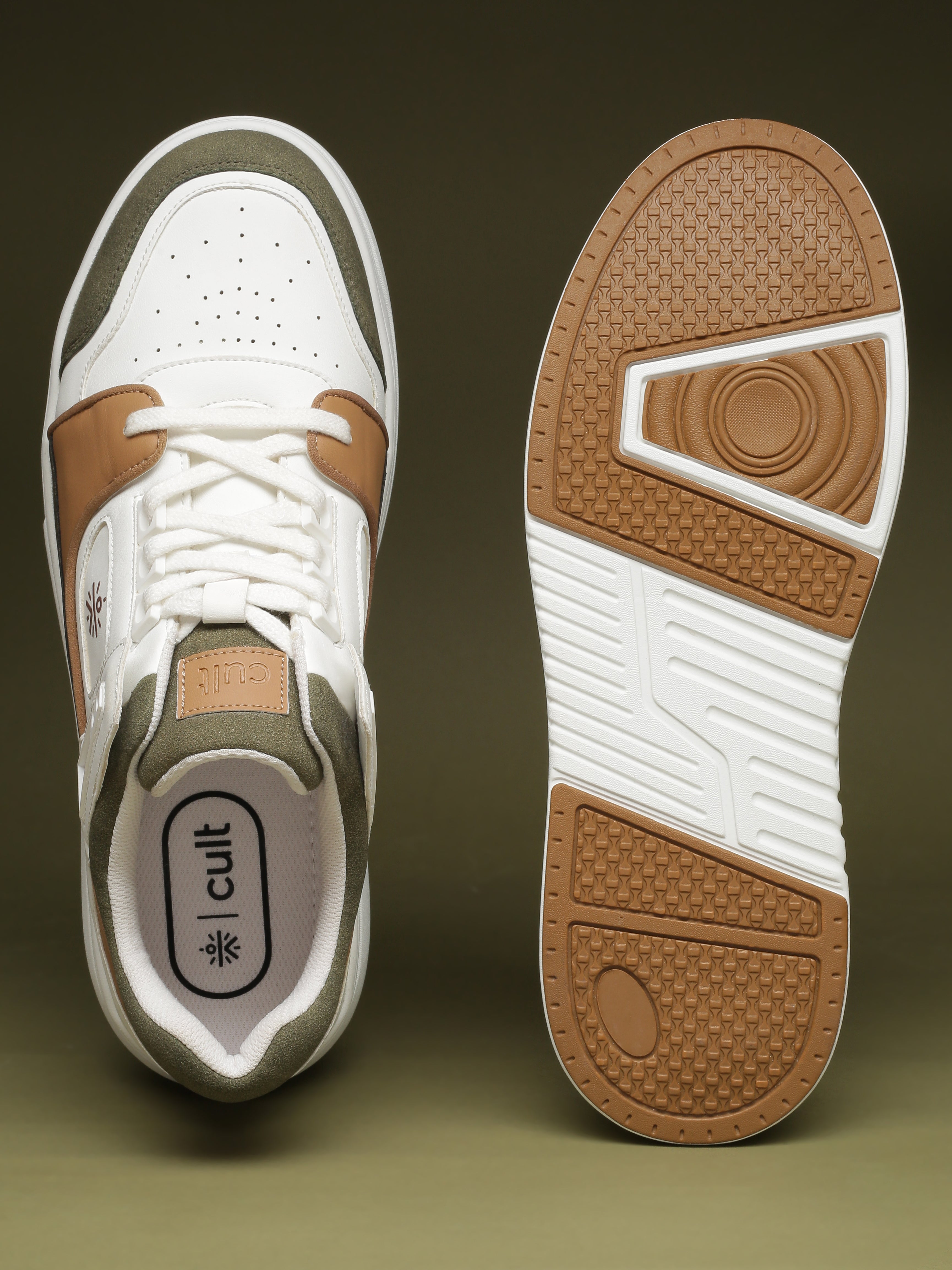 cult Men's AeroLite Sneakers - White/Tan