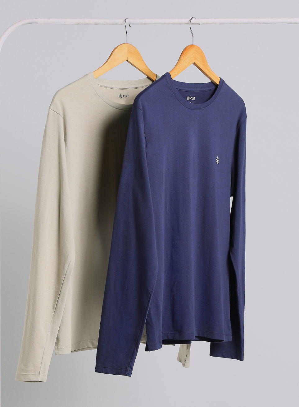 Men's Cult Essential Cotton Pack of 2 Full Sleeve T-shirts