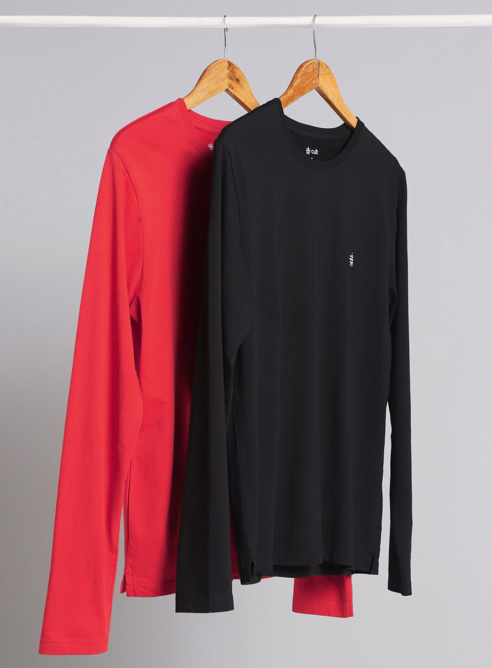 Men's Cult Essential Cotton Pack of 2 Full Sleeve T-shirts