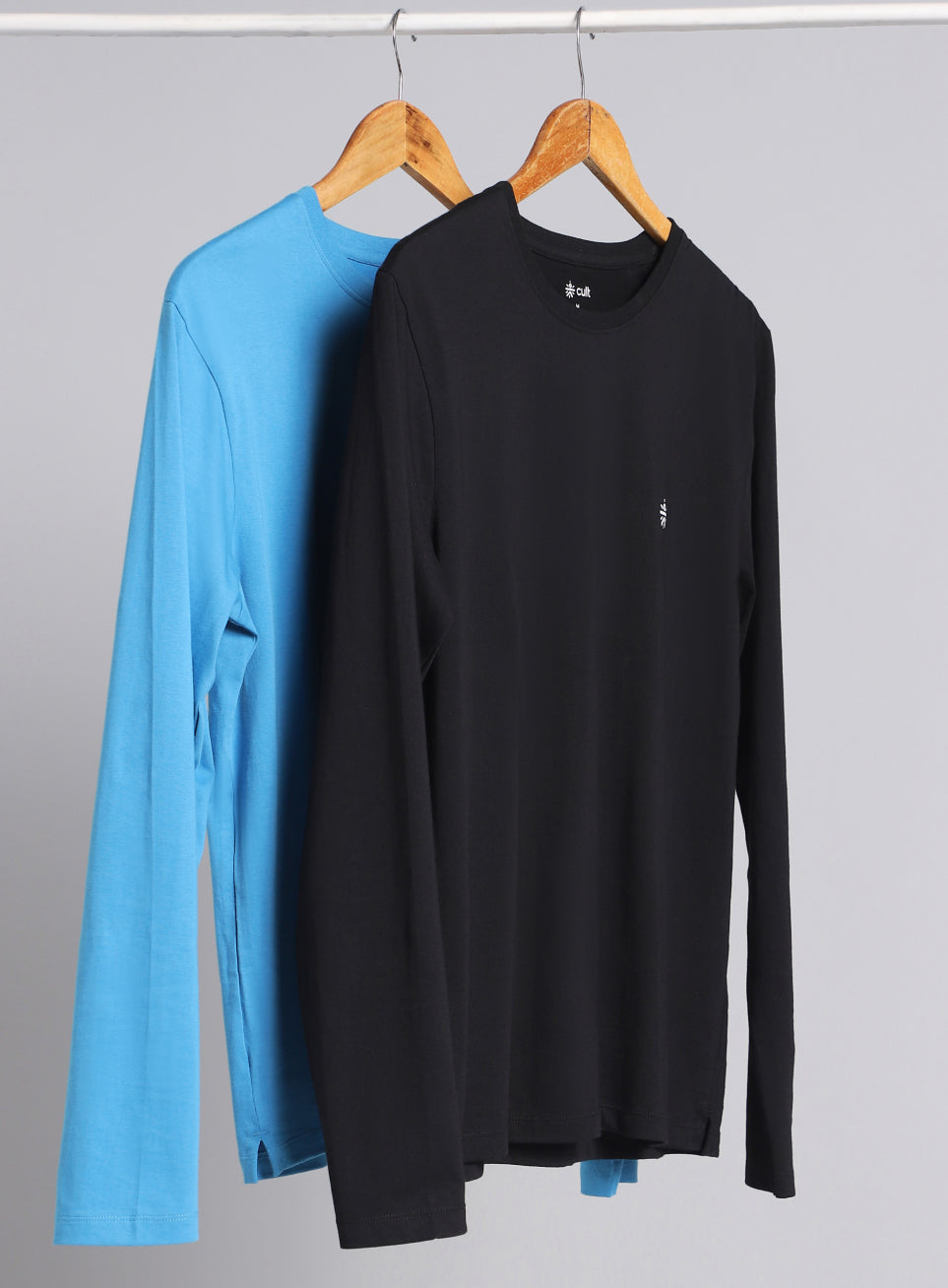 Men's Cult Essential Cotton Pack of 2 Full Sleeve T-shirts