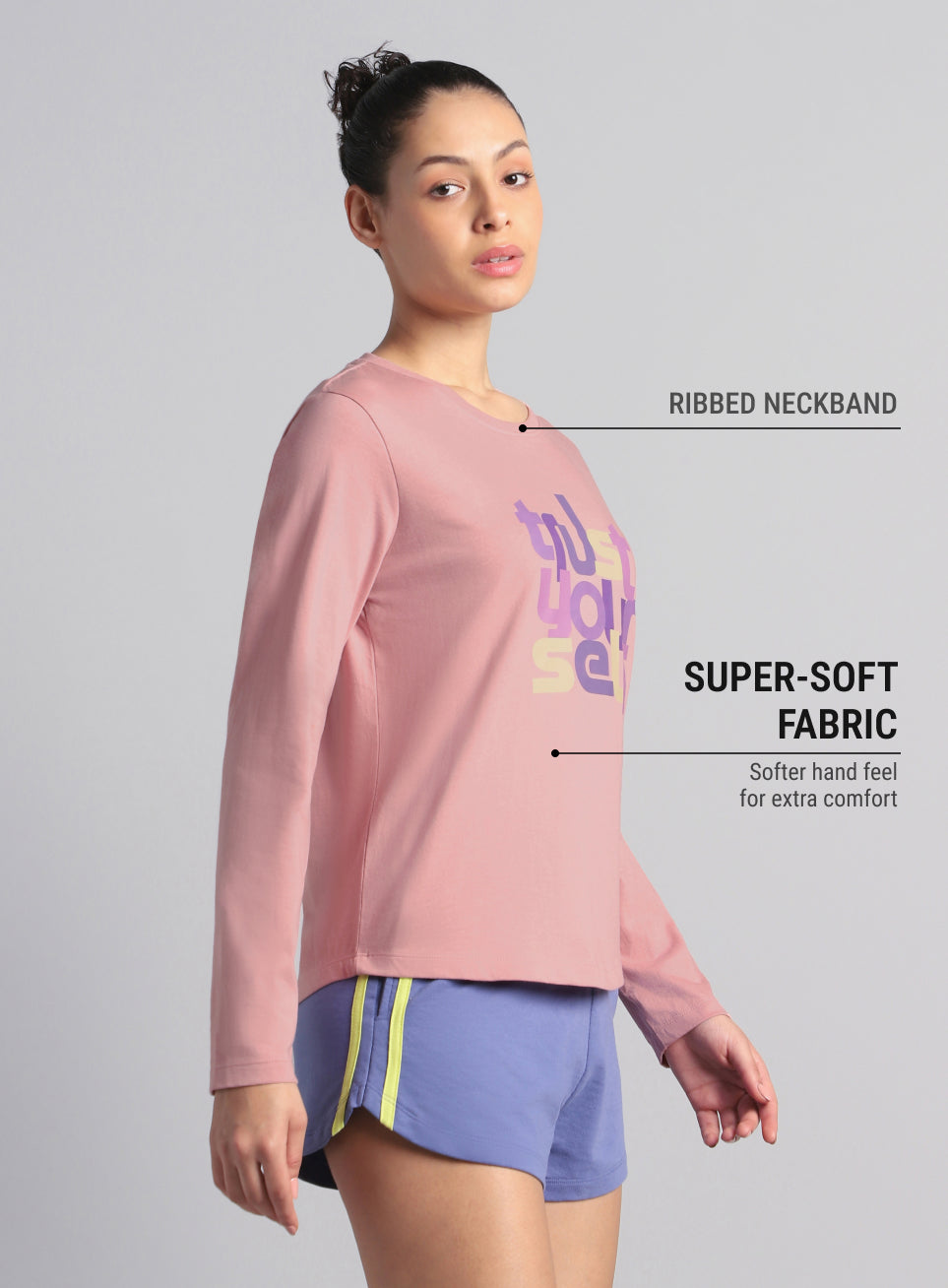 Women's Pink Trust Yourself Graphic T-shirt