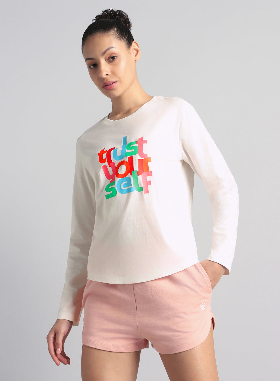 Women's Off White Trust Yourself Graphic T-shirt