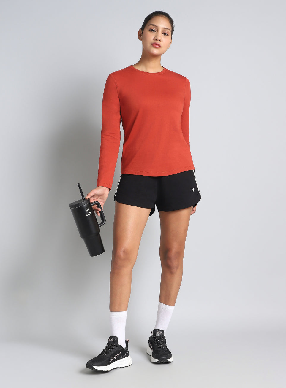 Women's Cult Essential Cotton Pack of 2 Full Sleeve T-Shirts