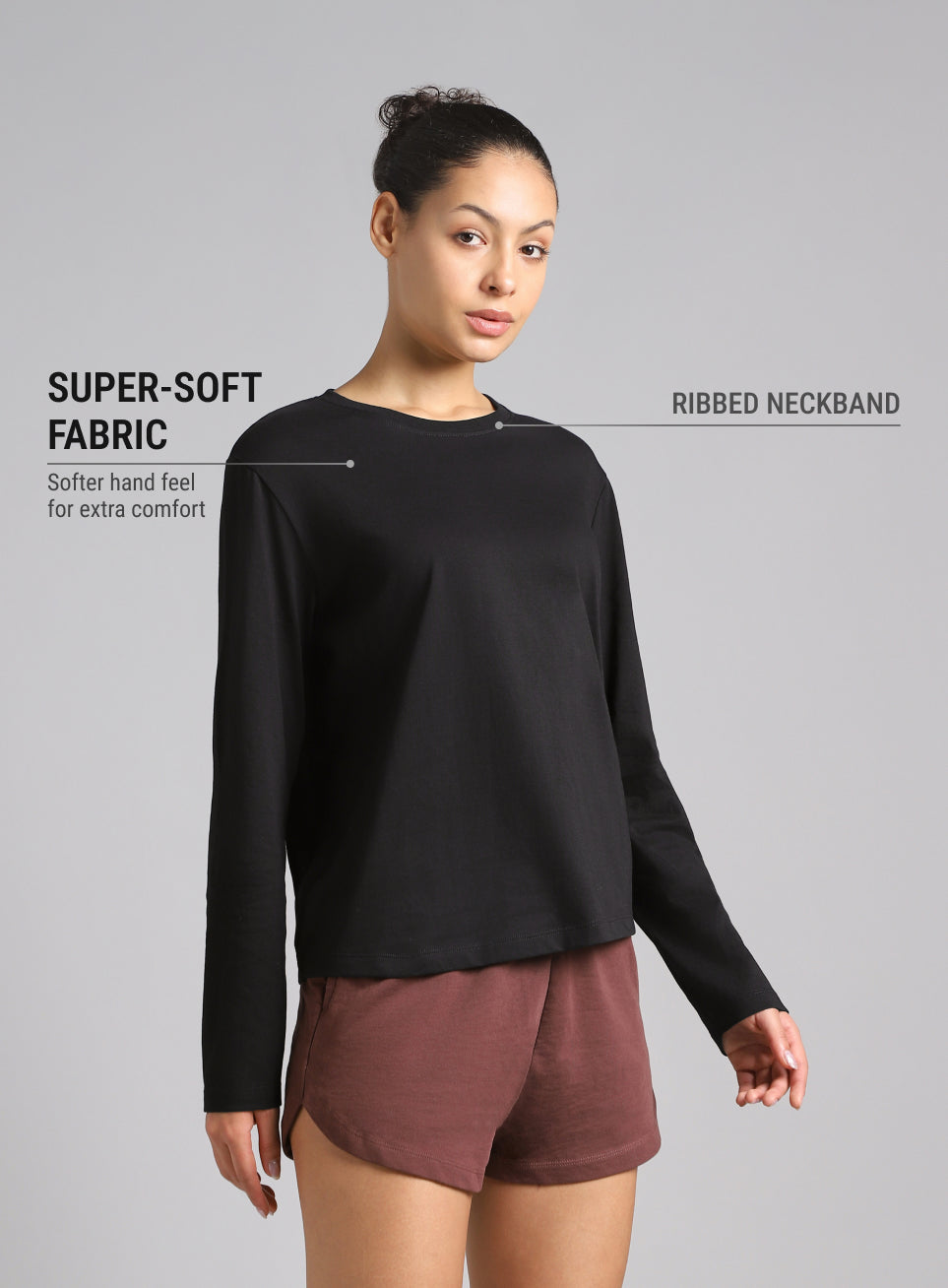 Women's Cult Essential Cotton Pack of 2 Full Sleeve T-Shirts