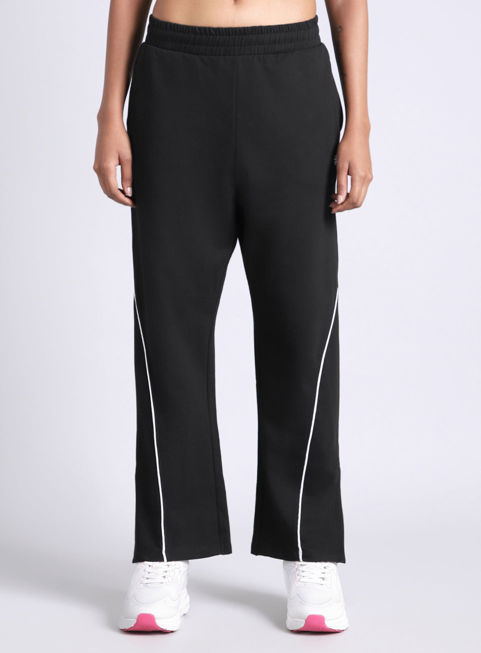 Women's Black Move Easy Trackpants
