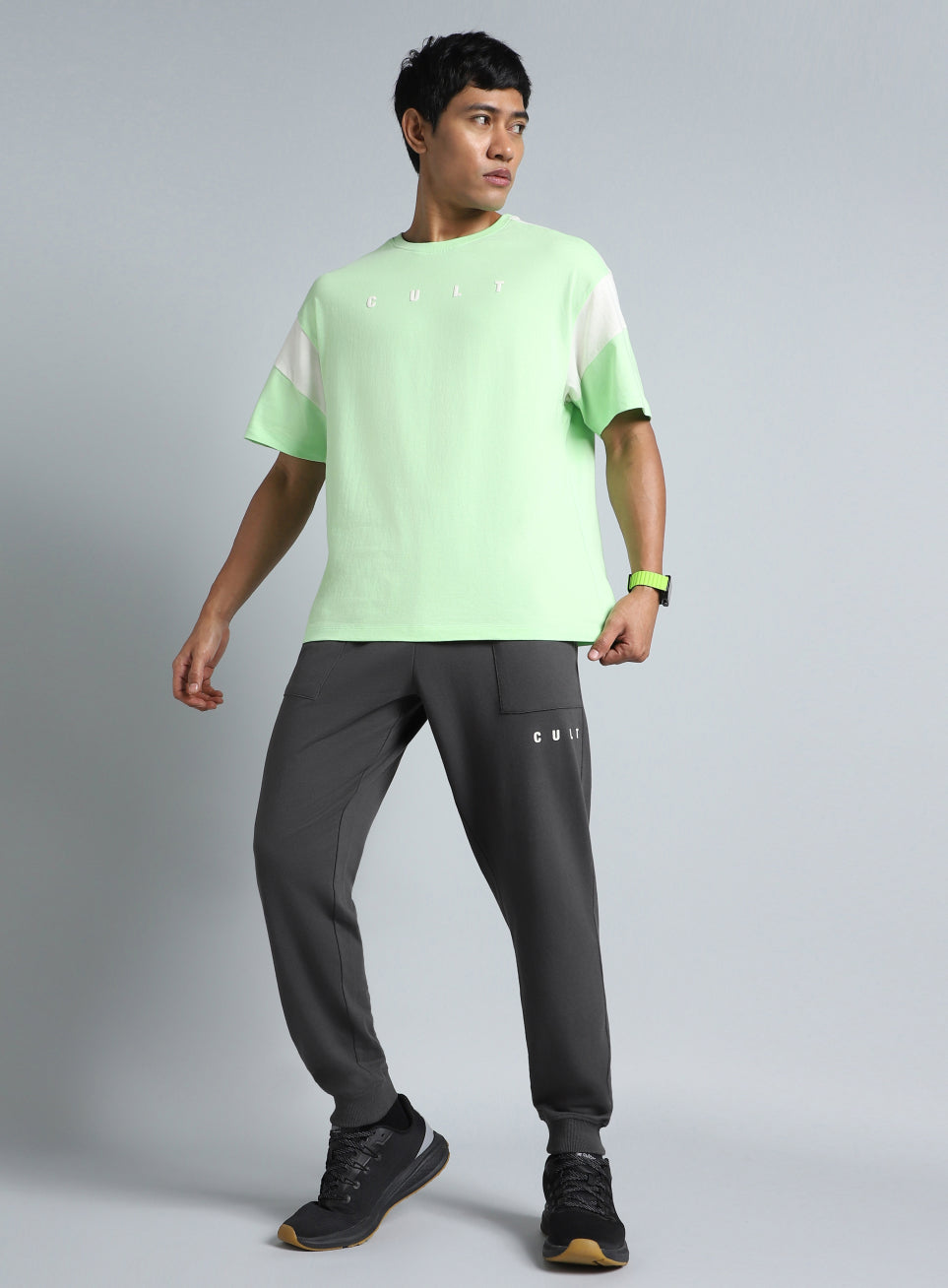 Men's Play On Dark Grey Reverse Pocket Joggers