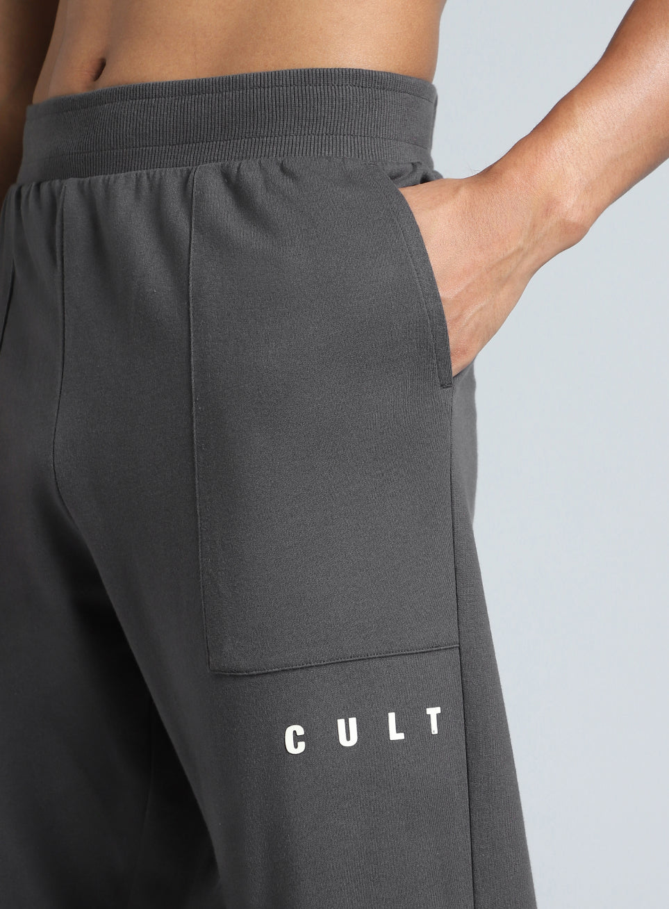 Men's Play On Dark Grey Reverse Pocket Joggers